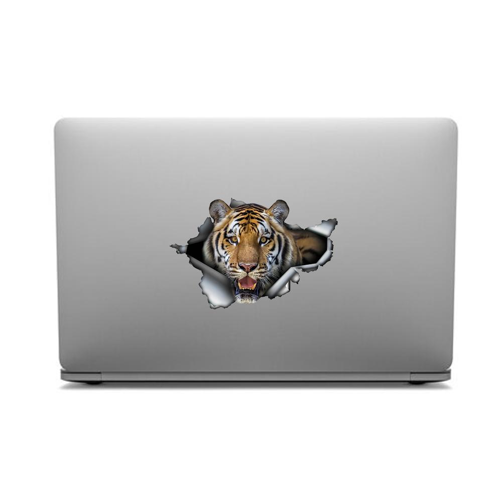 1PC 2D Flat Stickers Tiger Animal Car Stickers Luggage Refrigerator Wall Stickers Laptop Toilet Stickers