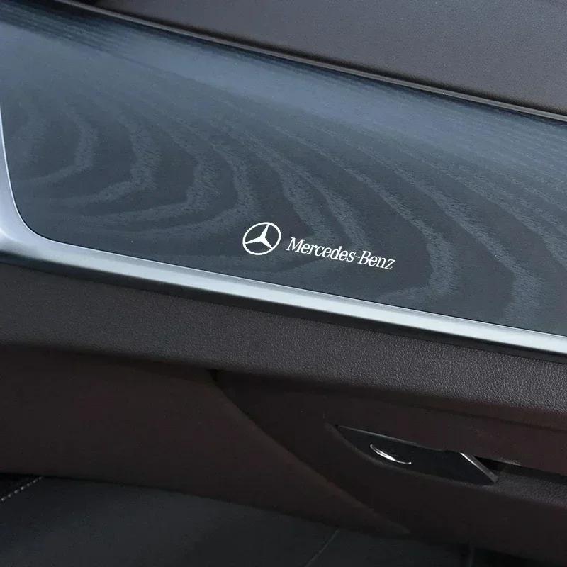 Car Emblem Logo Decorative Stickers Badge Decal For Mercedes Benz AMG W176 W202 W204 W205 W210 W211 W212 CLA CLK CLS GLA GLC