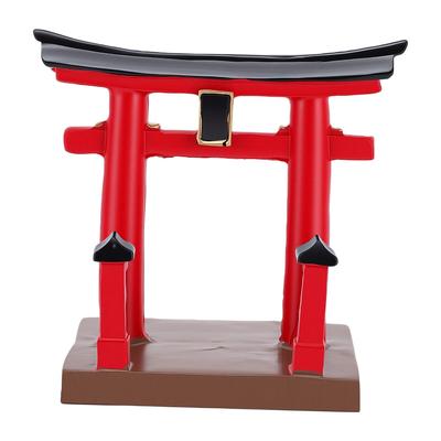 Torii-Tor Fischbehälter Dekoration Mini Harz Schrein Ornament für Aquarium Zen Garten Schreibtisch Display