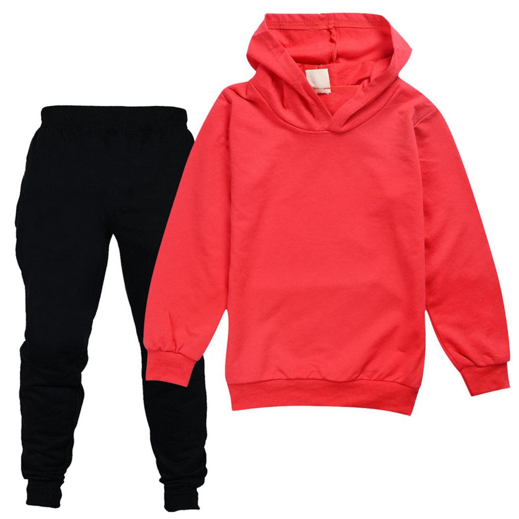 Kids' Hooded Sweatshirt & Pants Set - Spring/Autumn Collection A4007