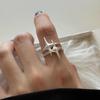 Women's Versatile Double Layer Star Ring: Stylish, Adjustable, Trendy Index Finger Accessory