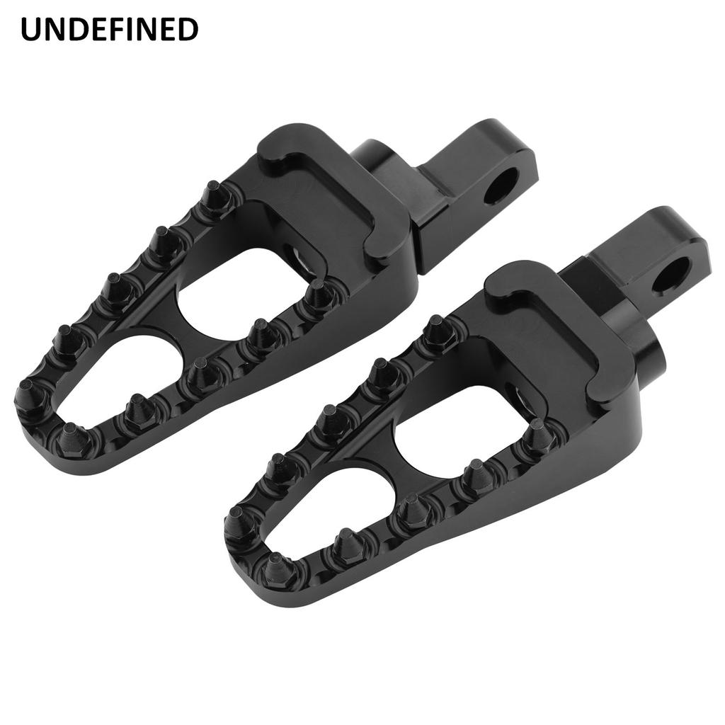Motorcycle Foot Pegs MX Wide Footrest Pedals Black Spike for Harley Sportster 883 XL1200 XL883 Softail Blackline Breakout Rocker