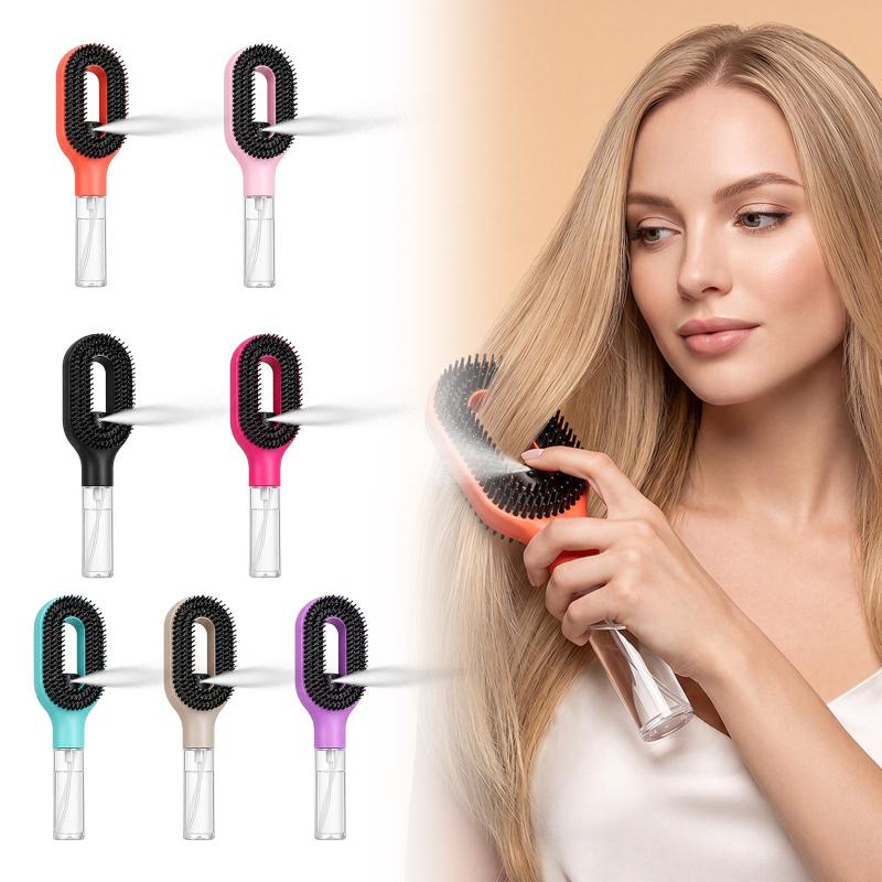 Spray Hair Brush Liquid Water Spray Paddle Comb Scalp Massage Tool for Women Daily Hair Grooming