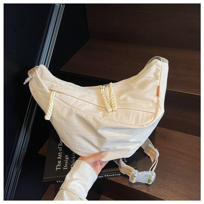 Messenger Bag aus Nylongewebe für Damen, neue große Schulter-Knödel-Tasche, Nischen-Pendler-Achsel-Brusttasche