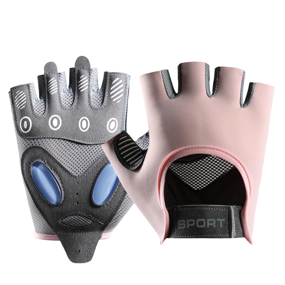 Fitness Gloves Half Finger Thin Sports Outdoor Training Anti Slip Wear Resistant Breathable Horizontal Bar Women's Palm Cover Anti Cocoon