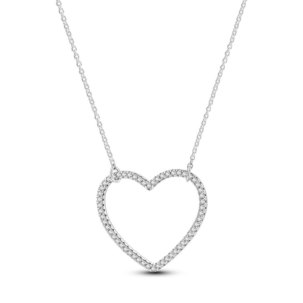 Pendant Necklace For Woman Copper Plated Heart Moon Original Chain Necklace Fashion Jewelry