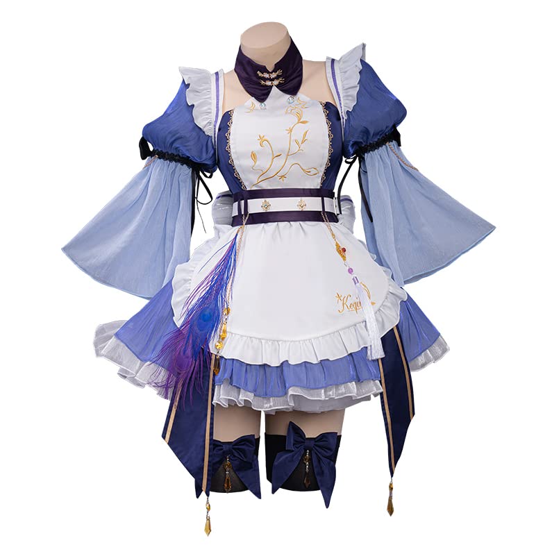 Lavender Keqing Maid Halloween Christmas Size S Costume, Costume, Costume, Women's