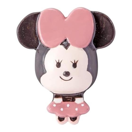 Disney Minnie Mouse Yululun Chopstick Rest, Approx. 5cm Diameter, Tableware, Goods, Birthday Present, White, san4539-2, Cute Round Chopstick Rest.