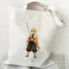 Japan Cartoon Comics Zenitsu Agatsuma Bedruckte Canvas-Tasche Große Kapazität Pendler-Tragetasche Lässige Umhängetasche für Damen 7563