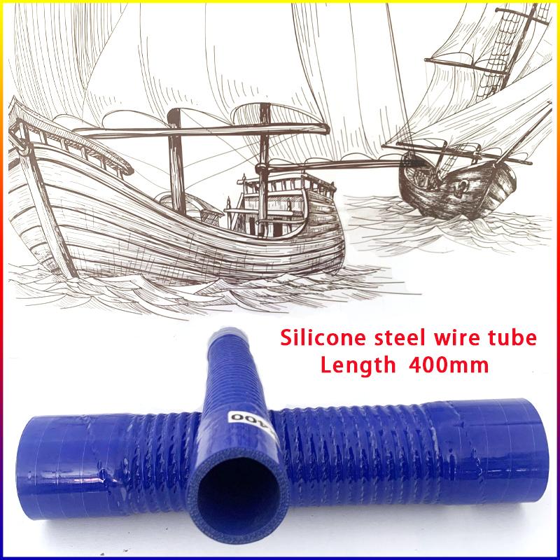 Blue Silicone Flexible Hose  ID30-100mm Length 400mm Air Intake Pipe Radiator Tube High Pressure Temperature R