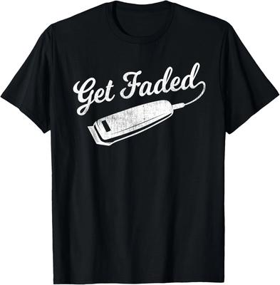 Vintage Distressed Barber T-Shirt - Get Faded Script Tail Te Gift Unisex T-Shirt