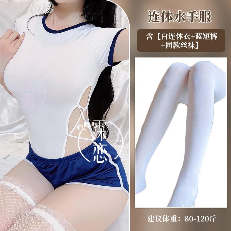 Sexy Lingerie One-piece Sailor Suit Pure School Girl Uniform Temptation Open Pure Desire Swimsuit Sexy Woman