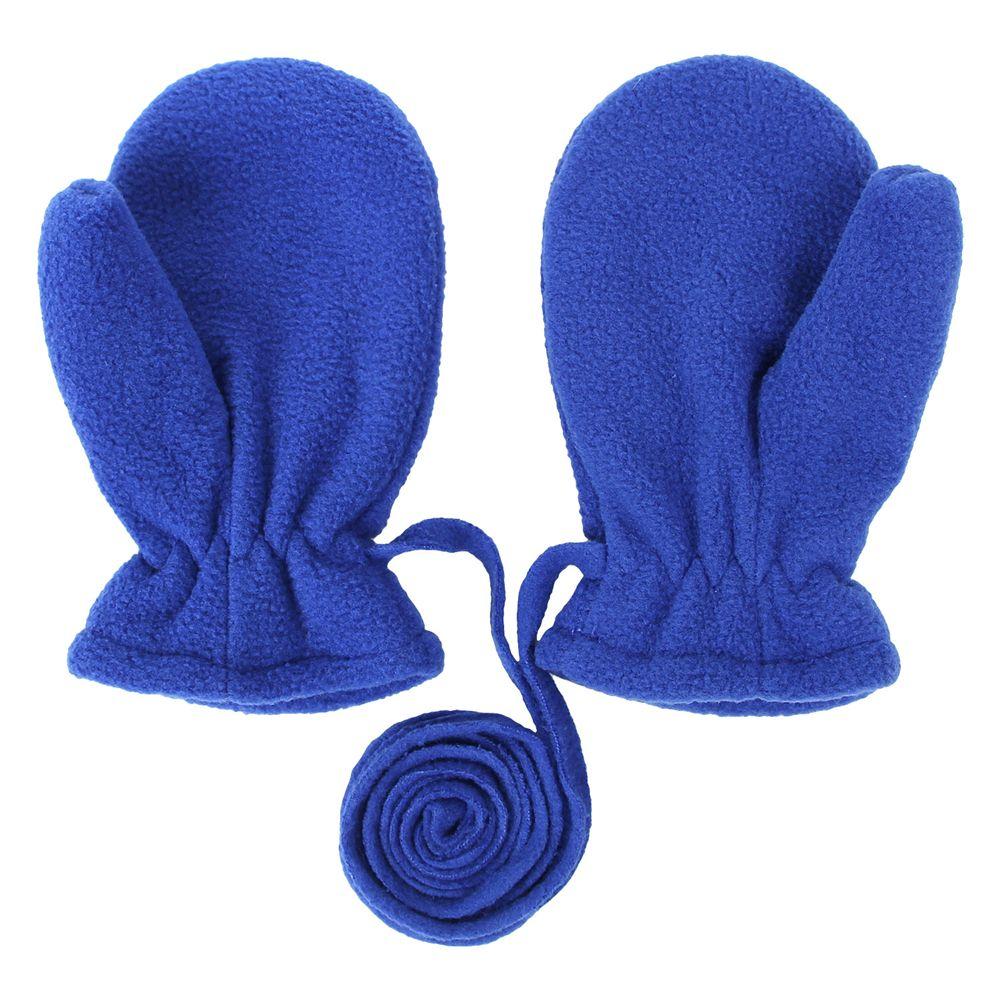 4T Polar Fleece Easy-On Baby Toddler Lanyard Mittens Boys Girls Gloves Fleece Lined Kids Mittens