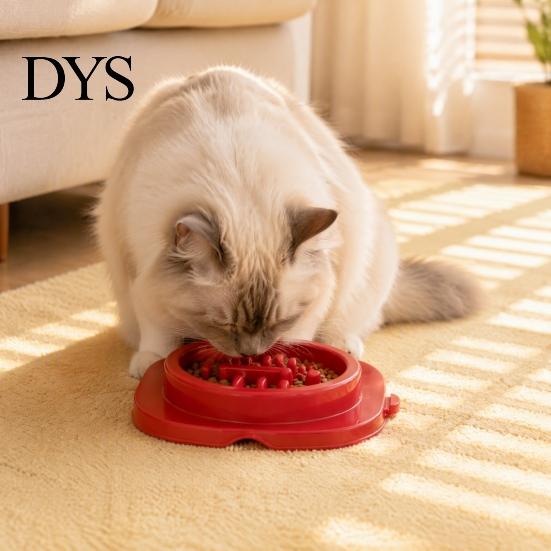 Healthy Digestion Pet Bowl Slow Feeder Dog Bowl, Dry or Wet Food Non-slip Puzzle Anti-choke for Cats Dogs to Prevent Choking And Extend Eating Time