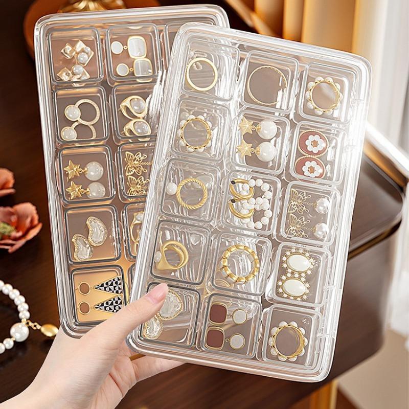 Earring Storage Box, Jewelry, Stud Earrings, Earrings, Necklaces, Rings, Accessories, Anti-oxidation, Portable Transparent Mini Small Box