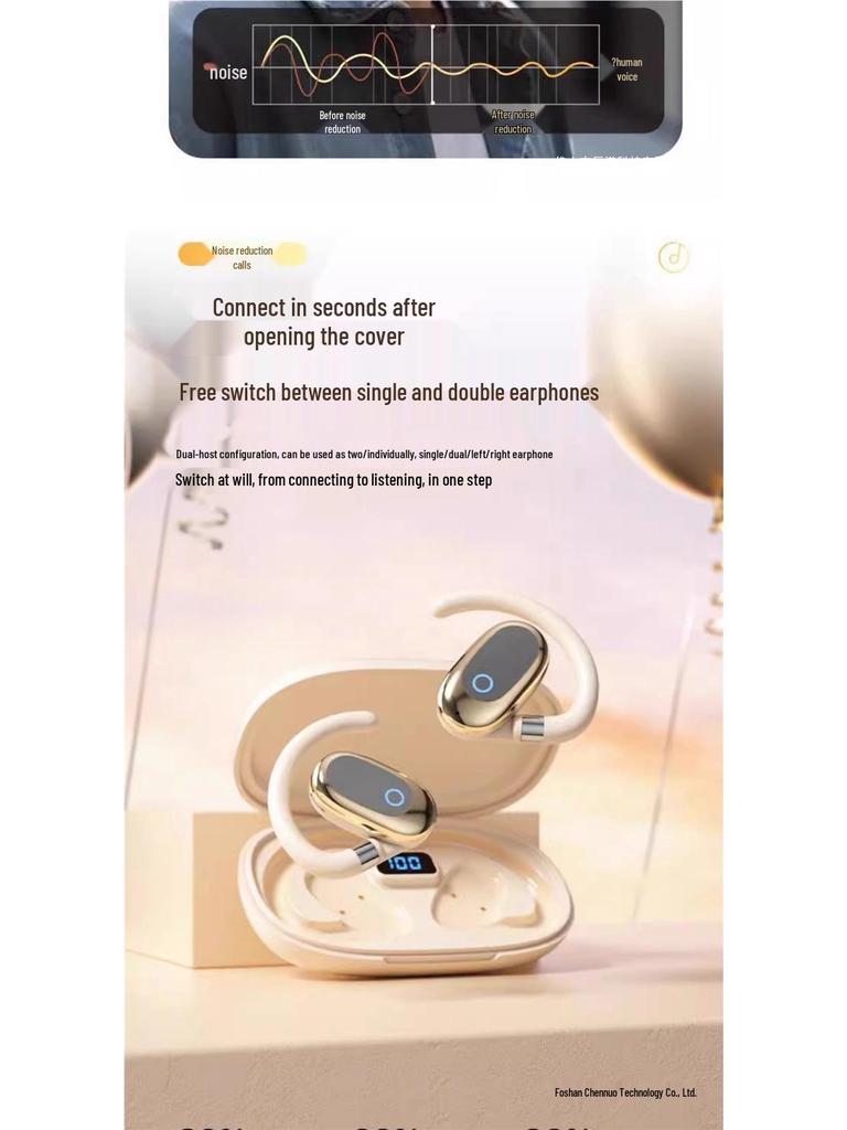 2025 Wireless In-Ear & Over-Ear Bluetooth Headphones - High-Value, Sports, Ultra-Long Battery, No Pain Design