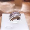 Best-selling Bohemian Ring for Women, Featuring Fire-colored Zircon and Colored Diamonds