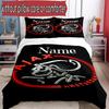 3pcs Duvet Cover Set (1*Duvet Cover + 2*Pillowcase, Without Core), Custom Name Ajax Pattern Bedding Set, Home Bedroom Decor Gift