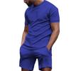 2023 European Style Men's Casual Two-Piece Set: Short-Sleeved T-Shirt & Shorts