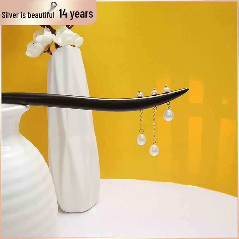 Элегантные Длинные Серьги с Жемчужной Кисточкой и Набор Классических Заколок