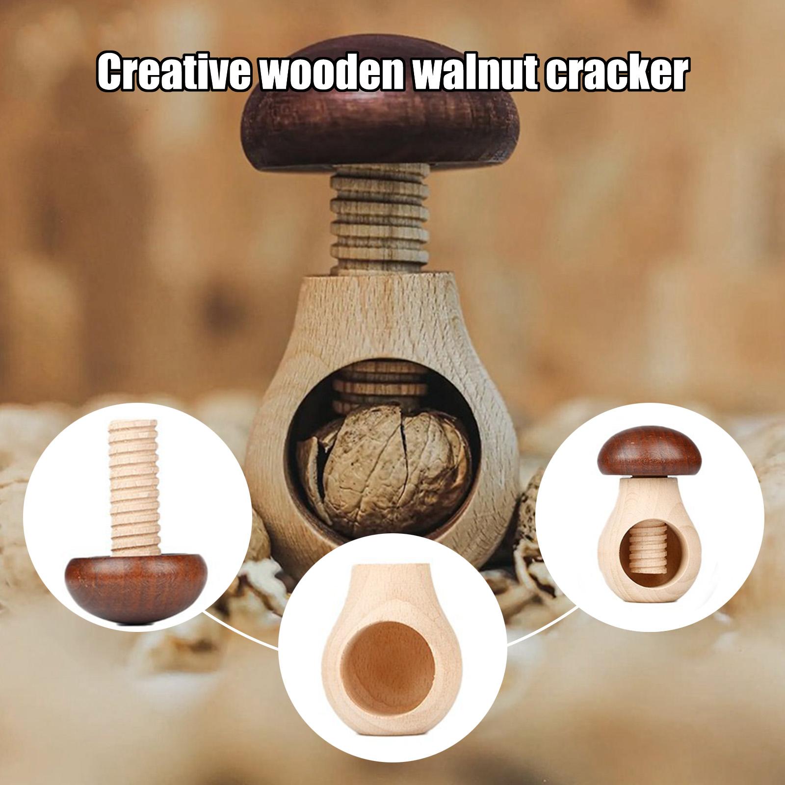 

Креативная деревянная грецкого ореха бытовая из массива дерева орехочистка One Size