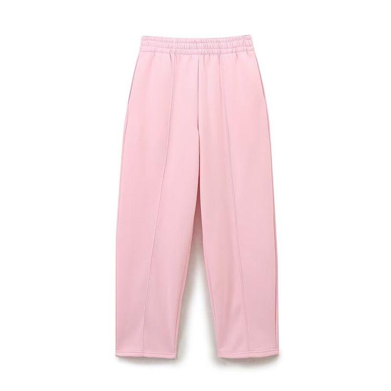 Kaslead New Arrival Women's Fashion Style Basic Flannel Sweatshirt Casual Pants 8417800 8417801