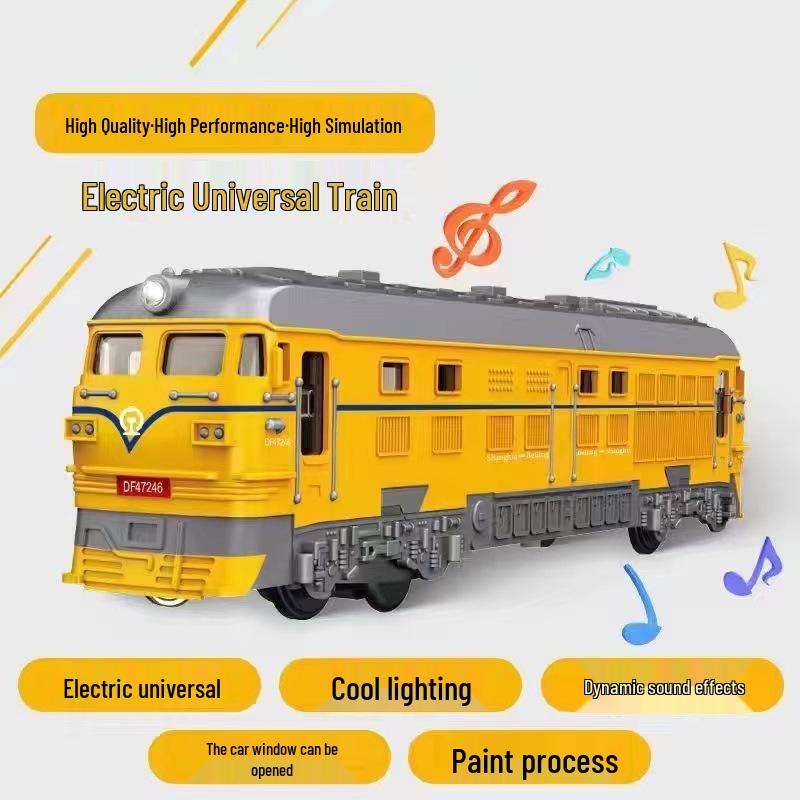 

Игрушечный зеленый поезд Fuxing Hao с инерцией, звуком и светом - Идеальный подарок для мальчиков