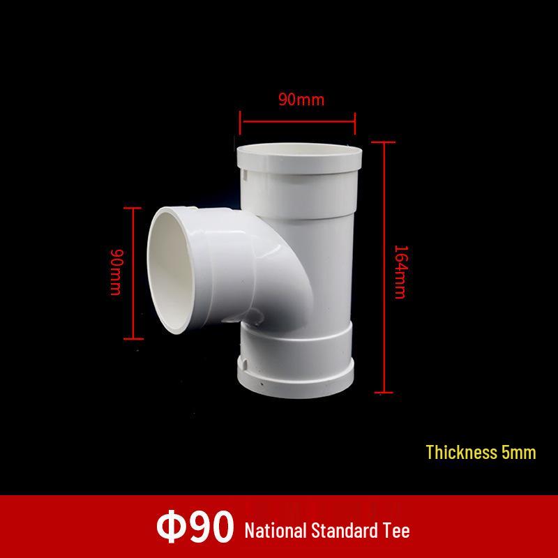 PVC Redukční T-kus s inspekčním otvorem a hrdlem/trnem