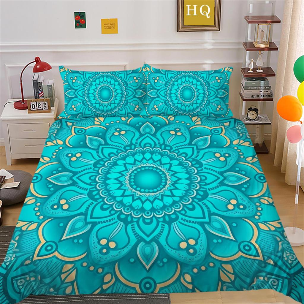 Bohemian Datura Bedding Set Quilt Cover Pillow Cover Home Bedding Set AU/EU/US Full Size Single/Double Bed