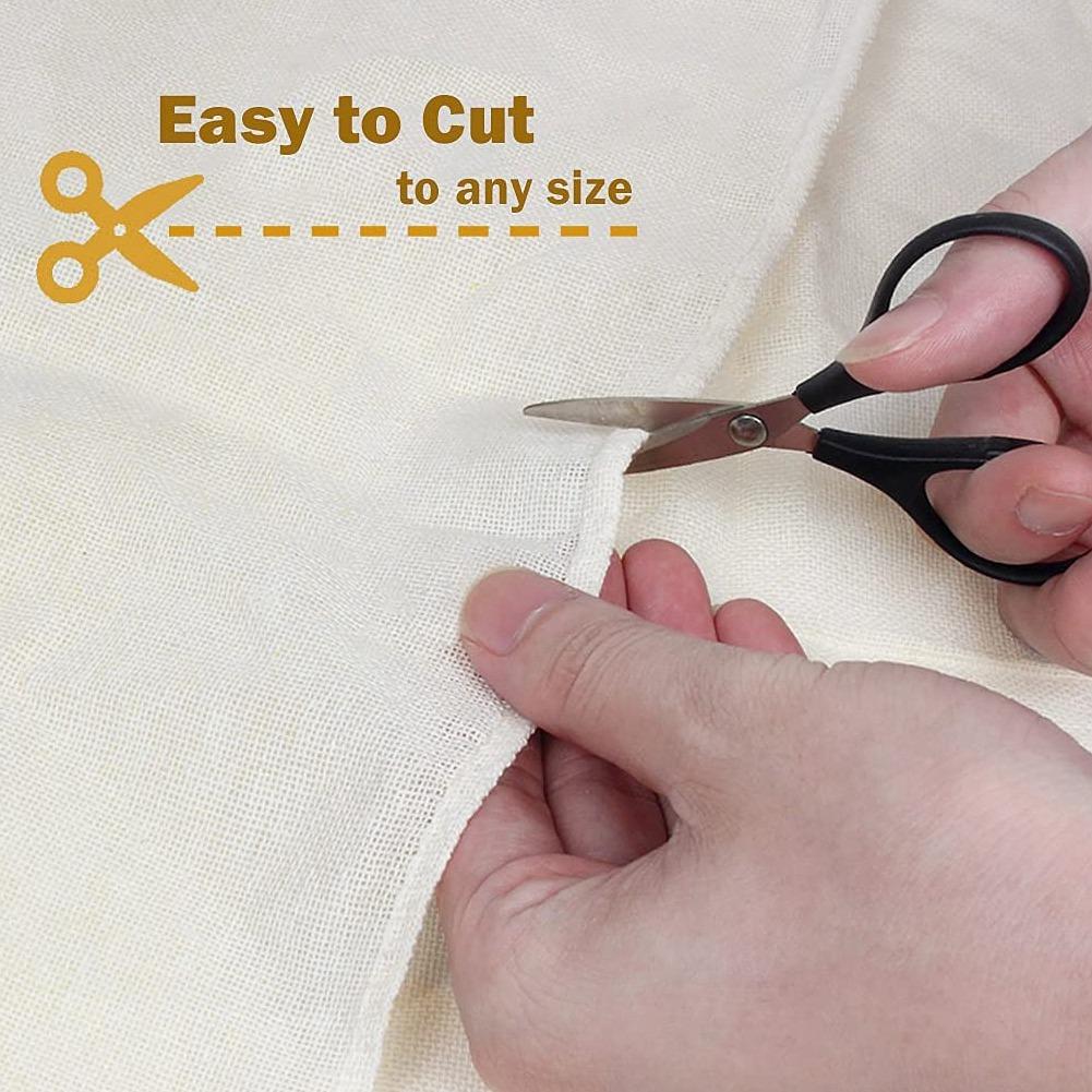 BHBL 6 Pack Cheeseclothes, Unbleached Pure Cotton Muslin Clothes Soft Square Cheese Clothes for Cooking, Straining, Baking