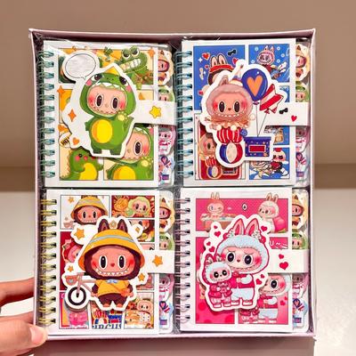 A7 Notebook Magic Buckle Coil Book High Value Small Book Cartoon Cute Internet