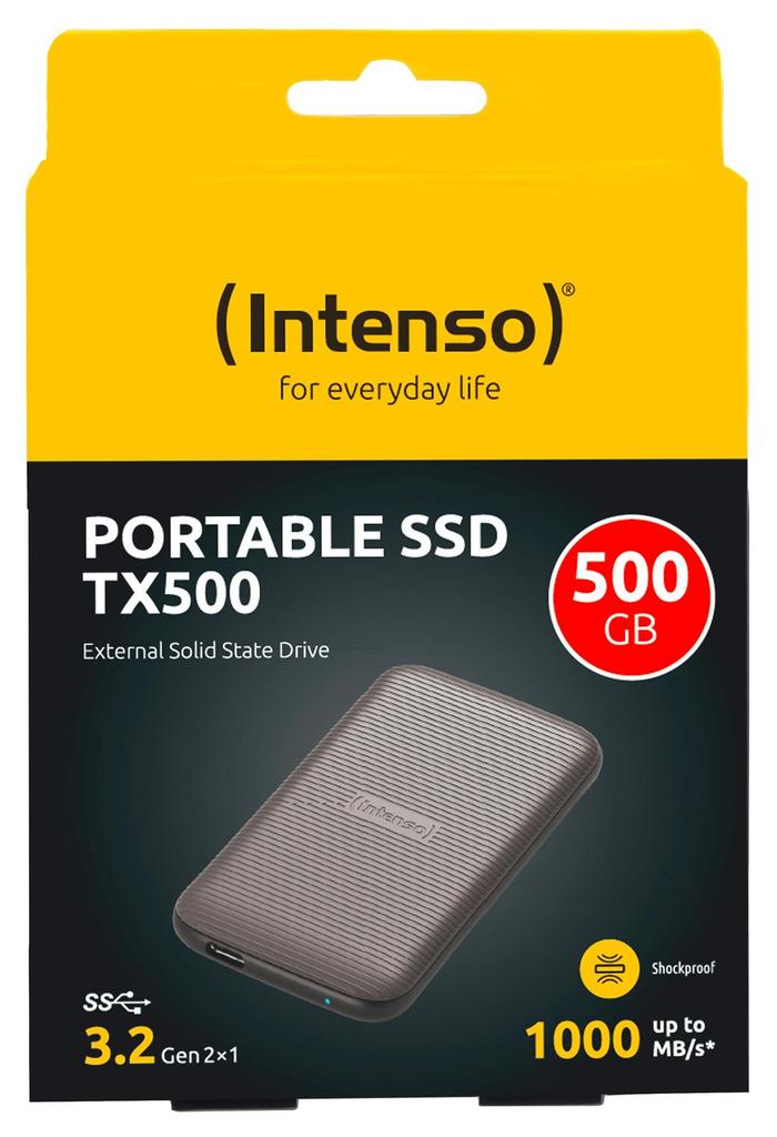 Intenso Tx500 External Solid State Drive 500GB Brown