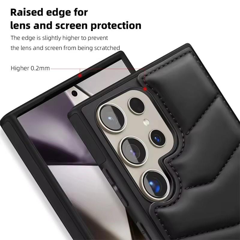 Blocking Down Jacket Macsafe Magnetic Card Holder Case for Samsung Galaxy S24 Ultra S23 S22 Plus S25 Ultra Magsafe Cover