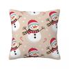 Christmas Snowman Pillow Cover Fashion Pillow Case For Living Room Chair Cushion Cover Polyester Graphic Pillowcases Gift