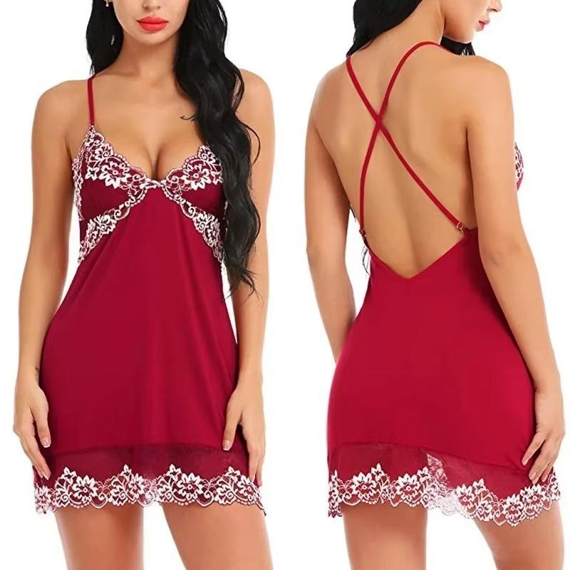 Hot Sexy Dress for Women Erotic Babydoll Underwear Black Transparent Nightdress Sissy Porn Costumes Sexiest Body Sexy Lingerie