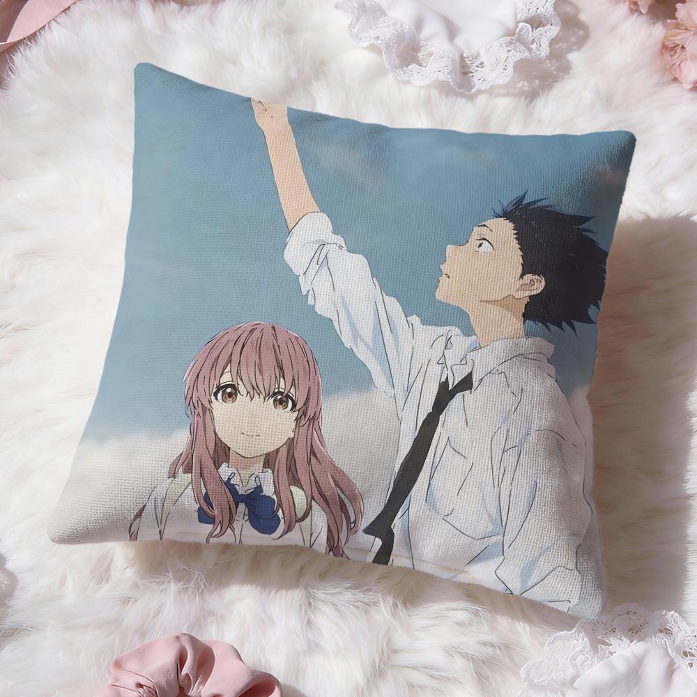 K-koe no K-KatachiS Cushion Cover Premium Comfort Reversible Pillow Cove -Two in One Design for Any Room & Car Interior