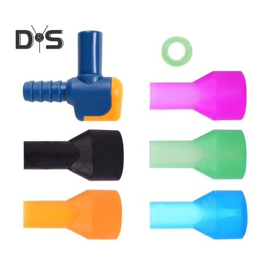 Bite Valve Replacement Hydration Pack Mouthpiece with 2 Hose Connector Shut/On Off Valve And O-Ring Replacement Parts Accessories