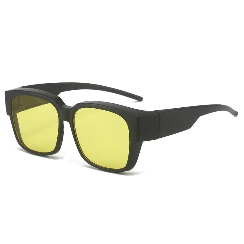 

Sunglasses Unisex HD Lens Portable One Mirror Dual-use Anti-UV Sun Glasses Outdoor Driving Men Vintage Myopia TR90 Glasses Set