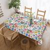 Rectangular Colorful Octopuses And Marine Life Table Cloth Waterproof Tablecloth Outdoor 40"-44" Table Cover