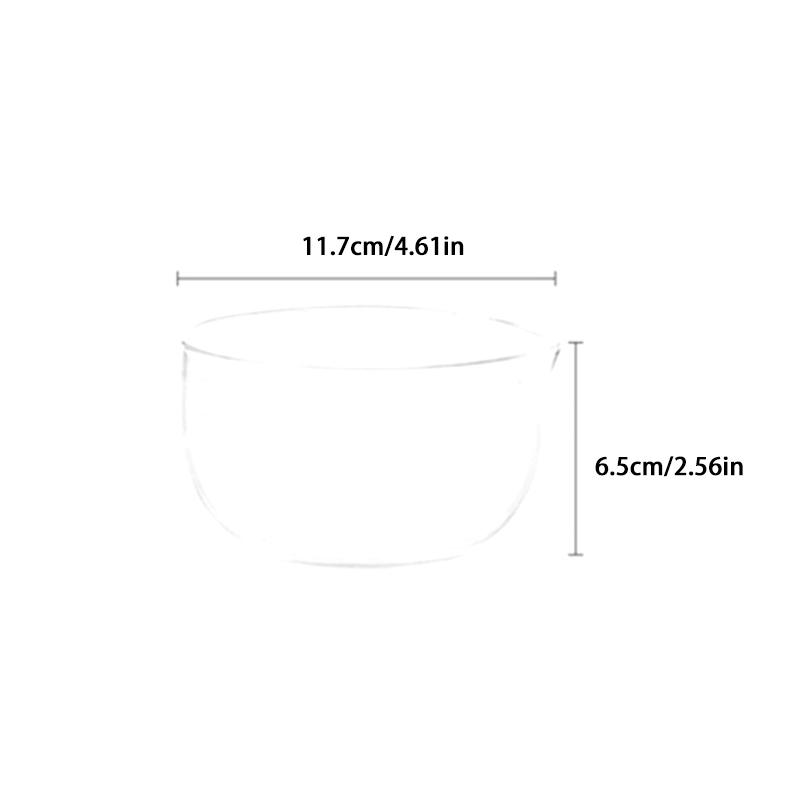 350/600ml Průhledná čajová miska s výlevkou Dvouvrstvá japonská miska na matcha Žáruvzdorná miska na míchání salátu Mísy vhodné do mikrovlnné trouby