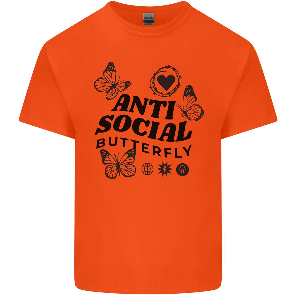 Antisocial Butterfly Unisexs Light Cotton TShirt