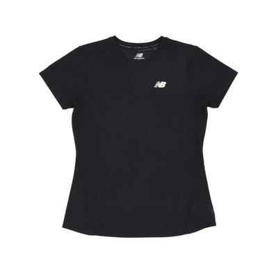 Short Sleeve Q Speed Jacquard Short Sleeve WT33281 Dry Quick Dry BK L [New Balance] T-Shirt T-Shirt Women's (Black)