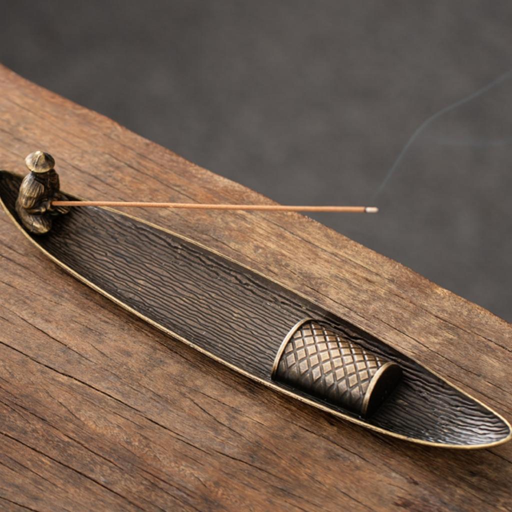 Old Fisherman Fishing Incense Holder