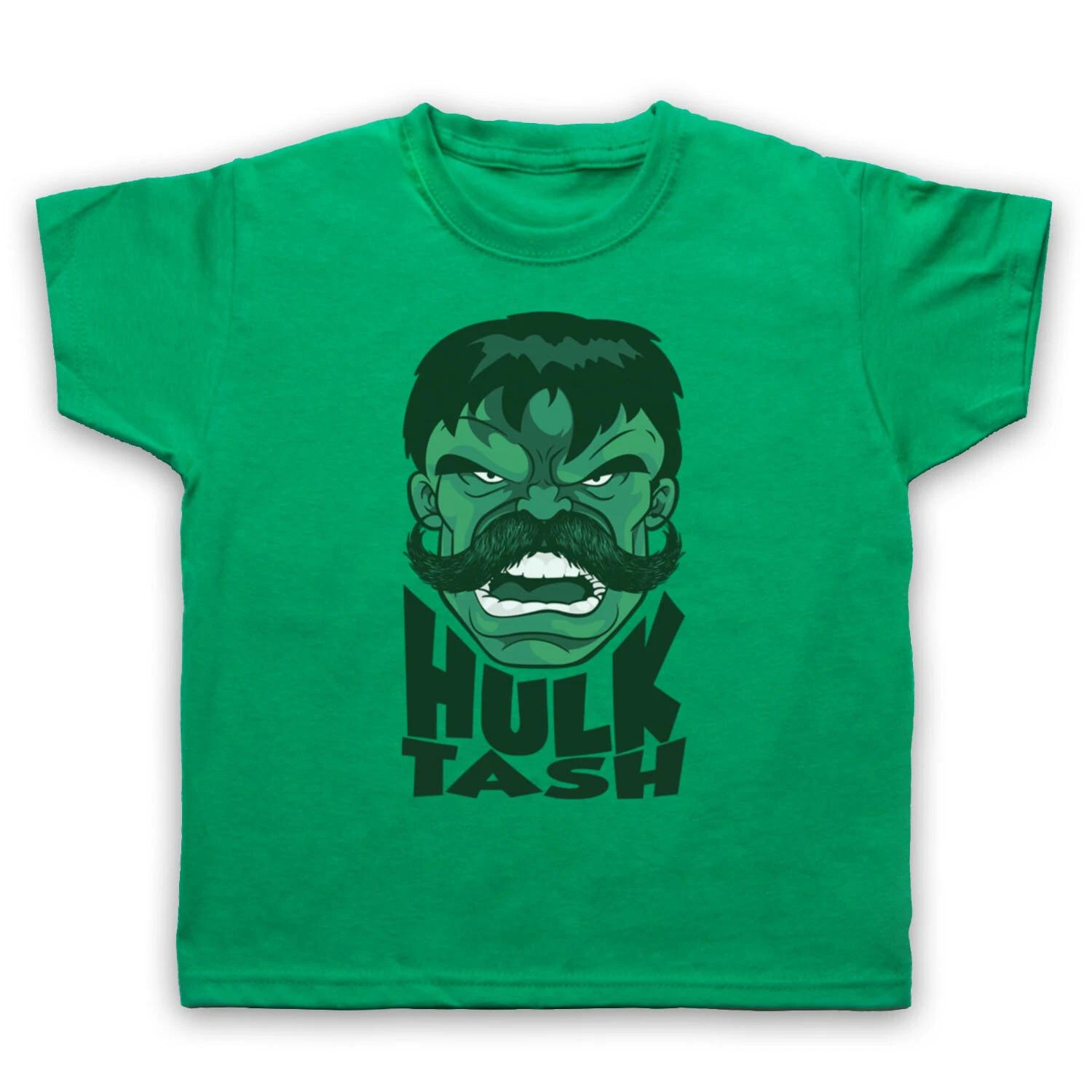 

INCREDIBLE UNOFFICIAL HULK TASH SUPERHERO PARODY FUNNY KIDS CHILDS T-shirt 130