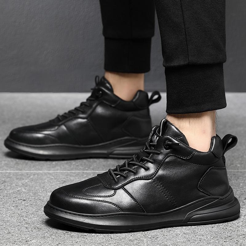 Fashion Casual high top board shoes for men Comfortable and trendy high-quality styles daily work Office Leisure outdoor shoes New Youth