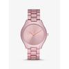 Oversized Slim Runway Pink-Tone Aluminum Watch MK4456