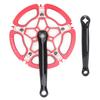 BCD130mm Bike Crankset Crank Arm Aluminium Alloy 47T Single Speed Chainwheel Accessory