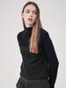 ACUD Rib Patched High-Neck Knit_Black