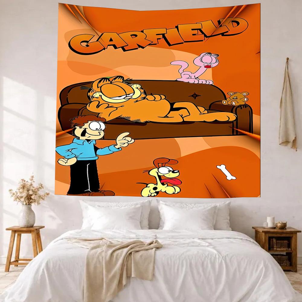 Garfield S Couch Adventure Wall Decor Tapestry Art For Pet Memorial Birthdaywedding Party Backdrop Family Gift