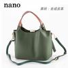 Shoulder bag for black [Nano] women, handbag, crossbody, small, mini, leather, stylish, 2-way,